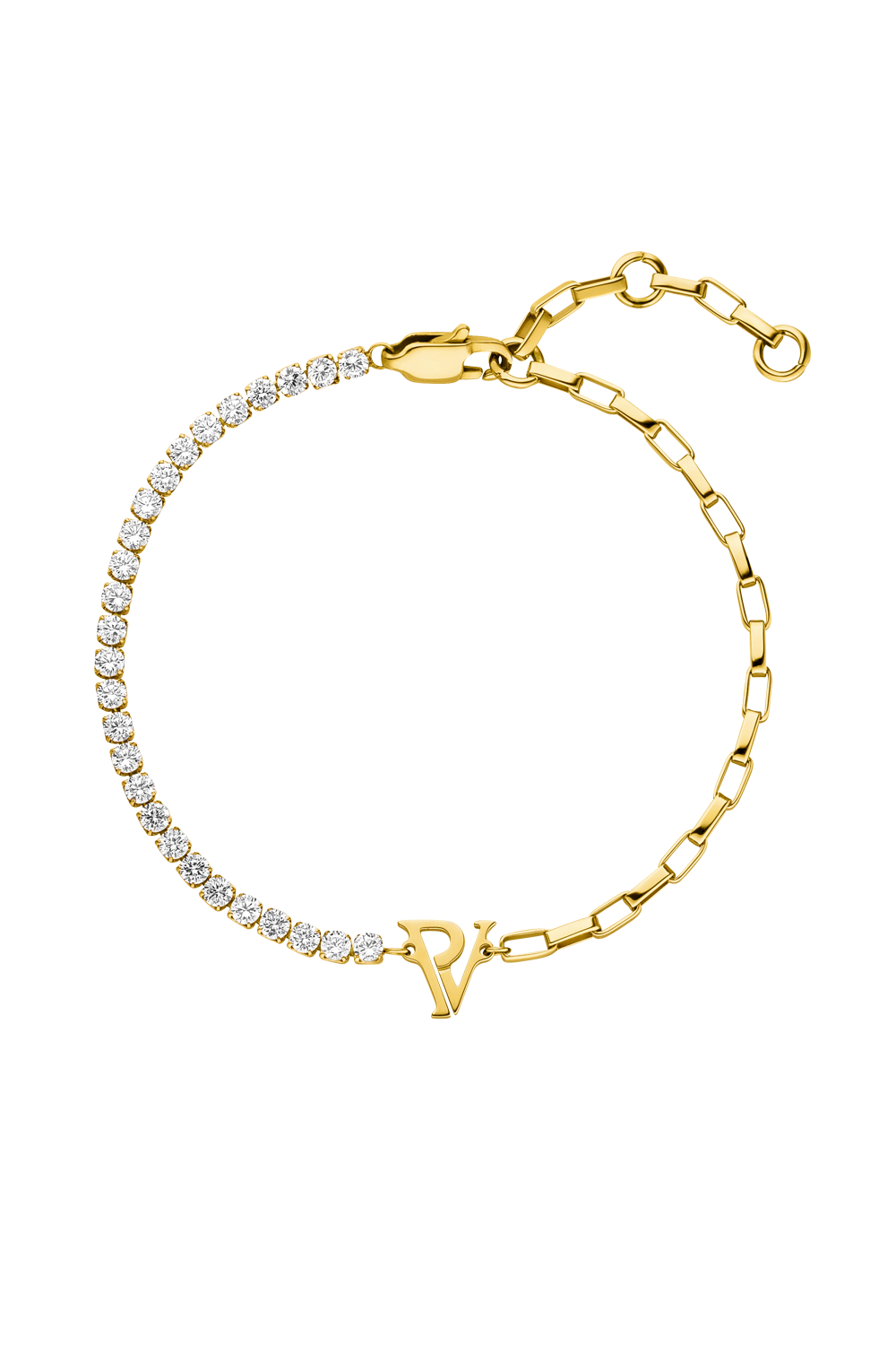 PV Tennis & Chain Bracelet