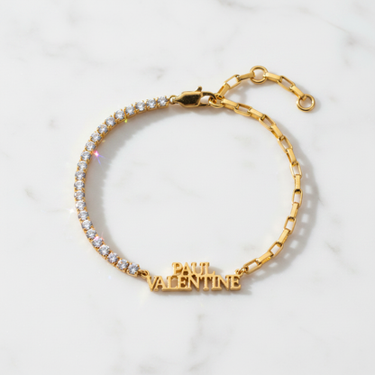 PV Tennis & Chain Bracelet